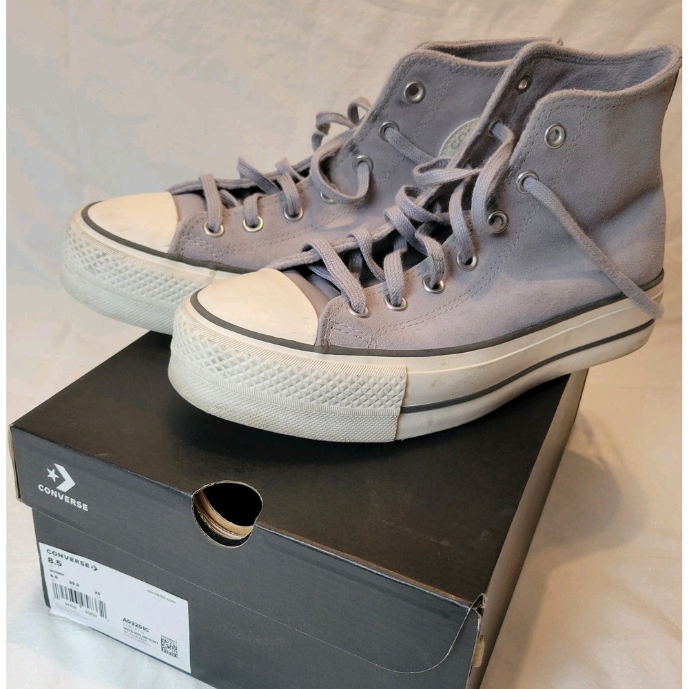 Converse Gray High-Top Athletic Shoes